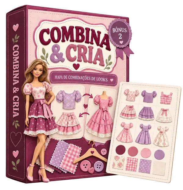 Bônus Combina e Cria com mapa visual de combinações de looks