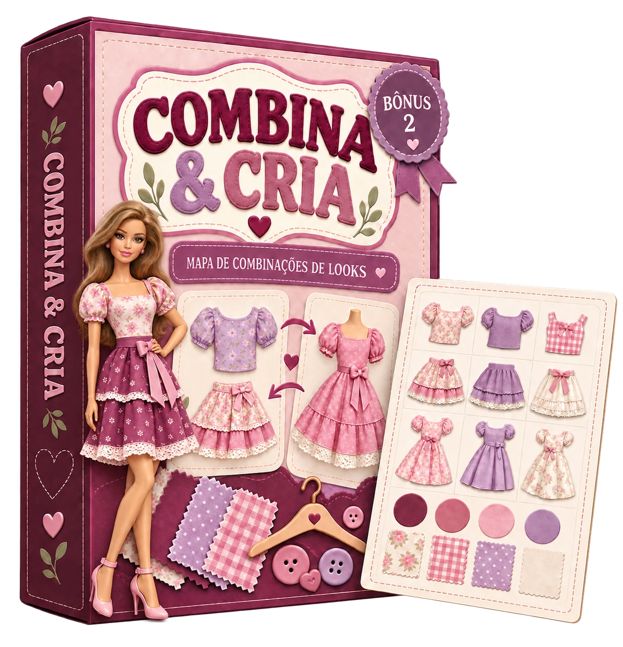 Bônus Combina e Cria com mapa visual de combinações de looks