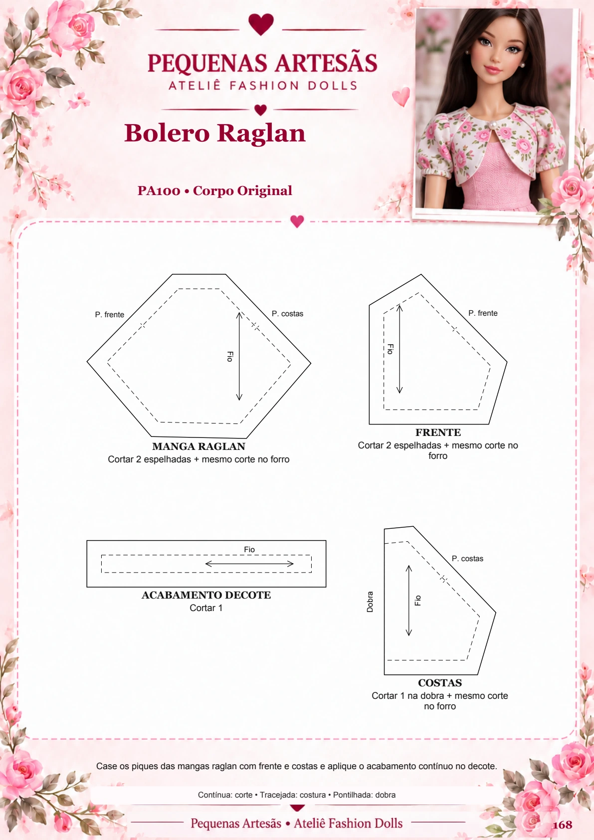Molde A4 real — Bolero Raglan